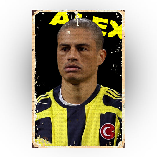 Alex De Souza 20x30 Cm Retro Ahşap Tablo